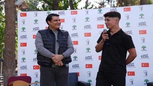BAŞKAN YILMAZ, HASAN ALİ Y&Uuml;CEL ANADOLU LİSESİ &Ouml;ĞRENCİLERİYLE BULUŞTU