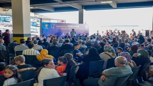 BAŞKAN YILMAZ, KUZEYŞEHİR&rsquo;DE VATANDAŞLARLA BULUŞTU
