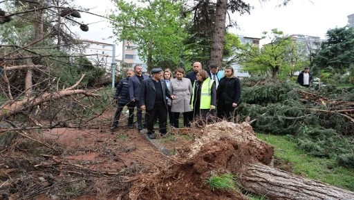 BAŞKAN ŞAHİN &Ccedil;ALIŞMALARI YERİNDE TAKİP ETTİ