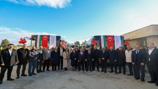 GAZİANTEP B&Uuml;Y&Uuml;KŞEHİR&rsquo;DEN HALEP&rsquo;E YEŞİL ALAN VE ULAŞIM DESTEĞİ