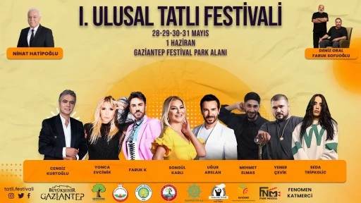 GAZİANTEP’TE TÜRKİYE’NİN İLK ULUSAL TATLI FESTİVALİ BAŞLIYOR: 200 LEZZET DURAĞI, 5 GÜNLÜK ŞÖLEN