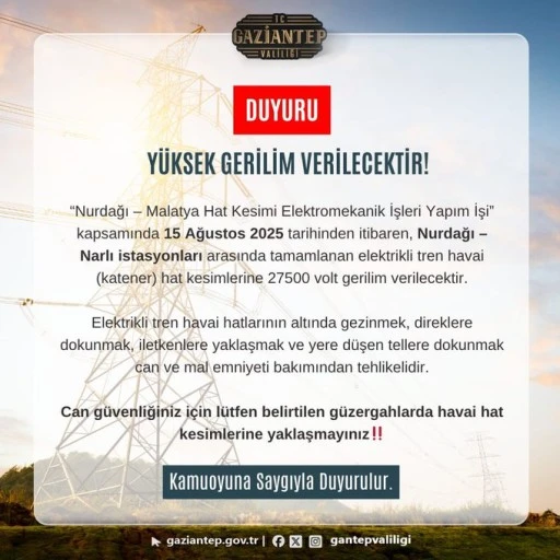 VALİLİK UYARDI .