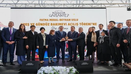 BAKAN TEKİN&rsquo;İN KATILIMIYLA FATMA-MERAL-BEYHAN USLU KREŞİ A&Ccedil;ILDI