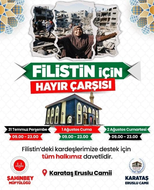 FİLİSTİN İ&Ccedil;İN HAYIR &Ccedil;ARŞISI 