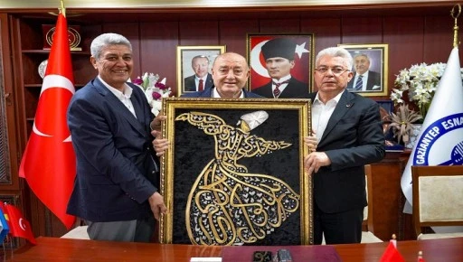 NTO HEYETİNDEN GESOB BAŞKANI ÜNAL AKDOĞAN’A "HAYIRLI OLSUN" ZİYARETİ