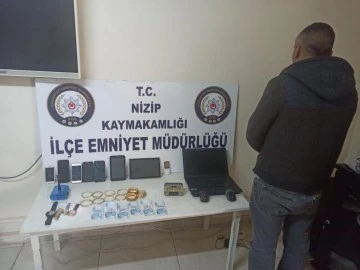 Nizip'te 2 evden hırsızlık yapan şahıs yakalandı