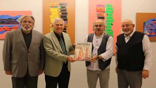Ressam Mehmet Ali Doğan Sanko Sanat Galerisi&rsquo;nde sergi a&ccedil;tı