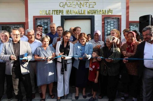 Şahin, &Uuml;&ccedil;oklar ve Kolejtepe muhtarlık ofislerini halkla beraber a&ccedil;tı