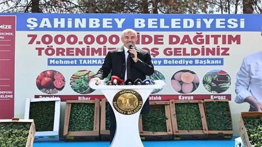 ŞAHİNBEY BELEDİYESİ’NDEN ÇİFTÇİLERE 48 MİLYON’DAN FAZLA FİDE