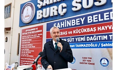 ŞAHİNBEY BELEDİYESİ’NİN YEM DESTEĞİ DEVAM EDİYOR