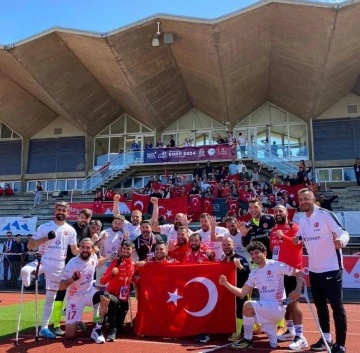 Şahinbeyli Ampute oyuncular, milli takımla Avrupa'ya damga vurdu