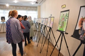 Şahinbeyli öğrencilerden muhteşem tablolar