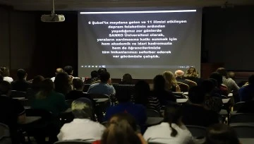 SANKO ÜNİVERSİTESİ’NDE 6 ŞUBAT DEPREMLERİ ANMA PROGRAMI DÜZENLENDİ