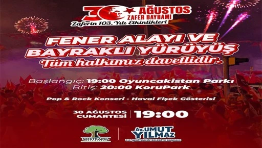  Şehitkamil belediyesi Fener Alayı ve Bayraklı Y&uuml;r&uuml;y&uuml;ş